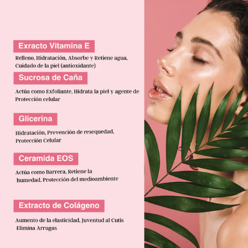 Colageno de Noche + Dos Regalos, Brocha Ajustable y Serum de labios