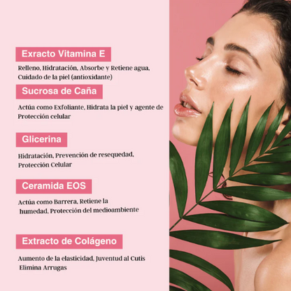 Colageno de Noche + Dos Regalos, Brocha Ajustable y Serum de labios